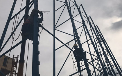 防風抑塵網安裝